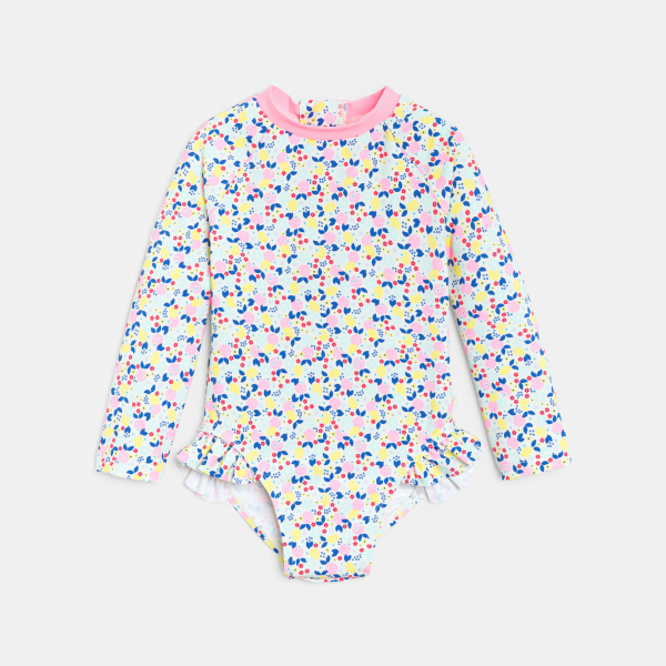 أفرول لحمام الشمس واقٍ من الأشعة فوق البنفسجية زهري لطفلة رضيعة